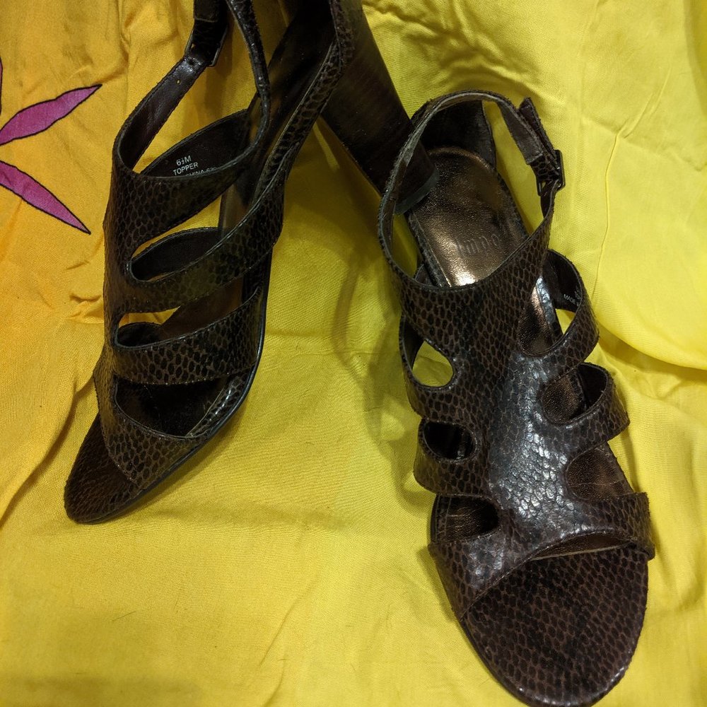 Snakeskin Printed Sandal